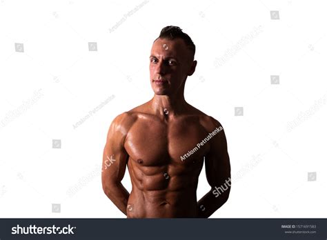 Athletic Tanned Man Naked Torso Looks Stock Photo Shutterstock
