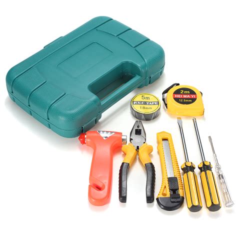 9pcs Auto Car Household Repair Tool Set Combination Hand Emergency Tool ...