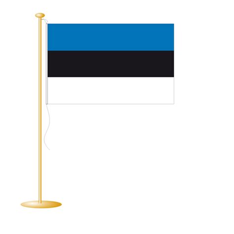 Tafelvlag Estland Afm 10x15cm Bos Vlaggen