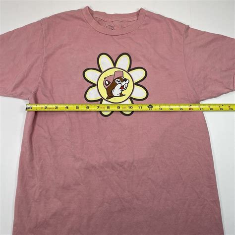 Buc Ees Womens Pink Flower Hippie Van Size Medium Gem