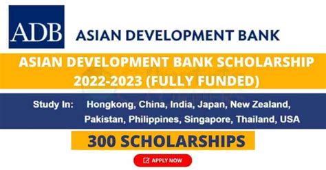 Adb Jsp Japan Fully Funded Scholarship 2024 25 In Asia And The Pacific