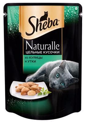 Корм Шеба влажный 80г для кошек цельные кусочки Курица/Утка | Корм для ...