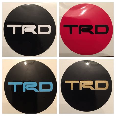 8pc Toyota TRD Center Cap Vinyl Sticker Decal Overlay W Etsy