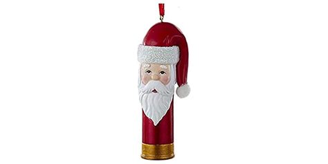 Santa Shotgun Shell Resin Ornament