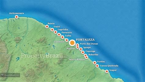 Mapa Do Brasil Fortaleza Ceara