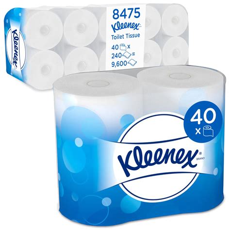 8475 Kimberly Clark 40 Rolls Of 9600 Sheets Toilet Roll 2 Ply RS