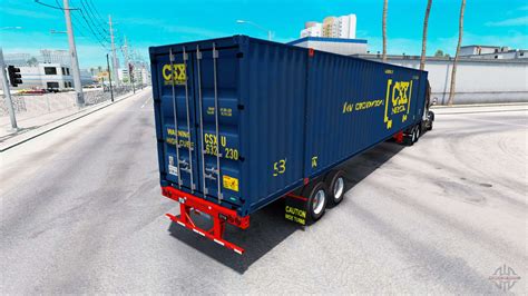 Semitrailer Container Csx Intermodal For American Truck Simulator