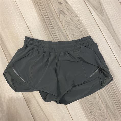 Green Smoke Lululemon Hotty Hot Shorts Inch Depop