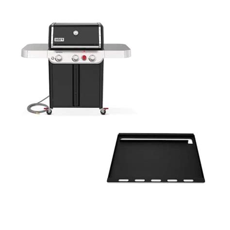 Weber Genesis E Burner Natural Gas Grill In Black With Full Size