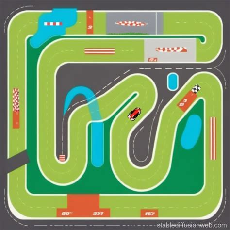 Design Of A 2d Racing Track Layout Stable Diffusion Online