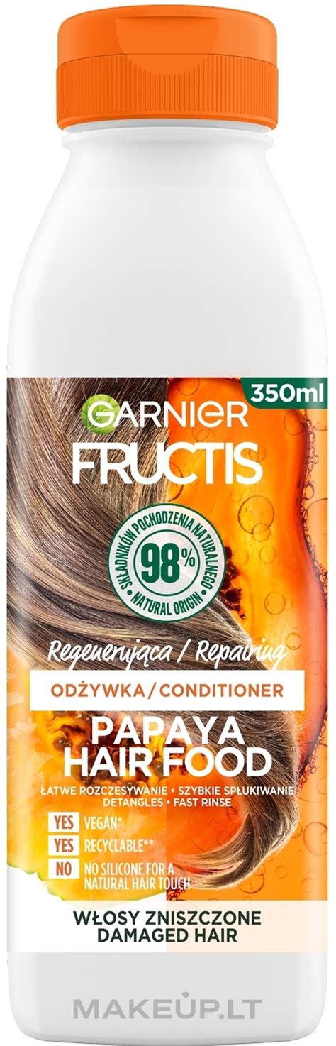 Garnier Fructis Superfood - Balzamas-kondicionierius "Papaja" pažeistų ...