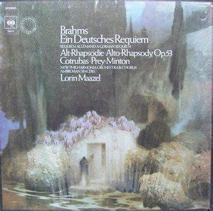 Brahms Ein Deutsches Requiem Johannes Brahms Lorin Maazel New