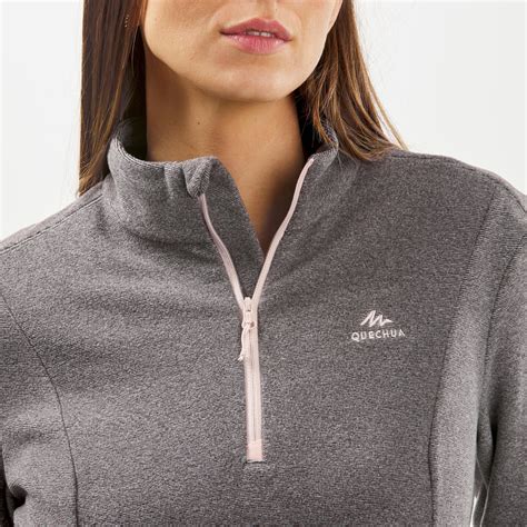Women Hiking Fleece MH100 Quechua - Grey