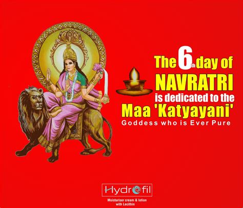 The 6th Day Of Navaratri Is Dedicated To Maa Katyayani The 6th Avtar