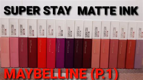 MAYBELLINE Super Stay Matte Ink Parte 1 Casi Todos Los Tonos