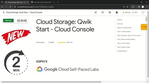 Cloud Storage Qwik Start Cloud Console Gsp Solution Youtube