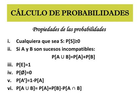 PPT CÁLCULO DE PROBABILIDADES PowerPoint Presentation free download