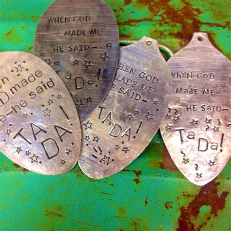 Custom Order Stamped Vintage Upcycled Spoon Pendants Made For Julie S