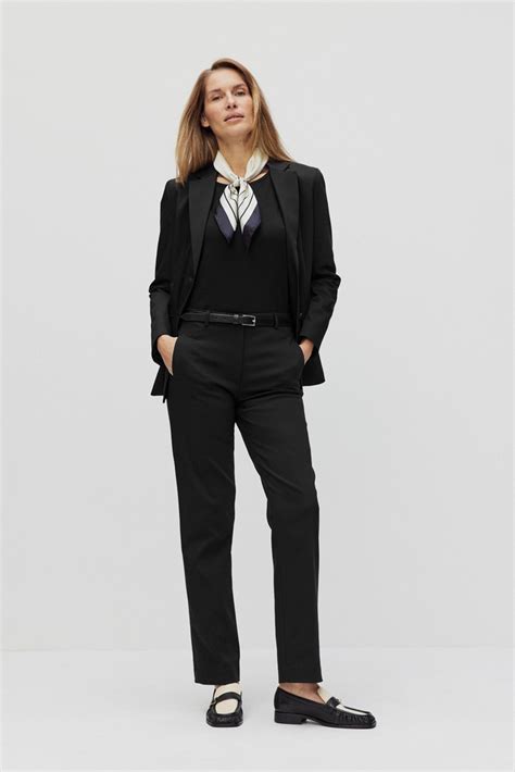 Stockh Lm Desi Straight Trousers Black Mq Marqet