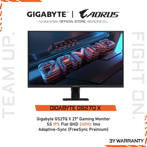 GIGABYTE GS27Q X Gaming Monitor จอมอนเตอร 27 QHD SS IPS 1ms