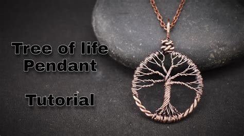 Wire Wrapped Tree Of Life Pendant Tutorial For Begginers Youtube