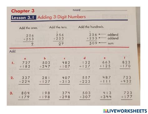 Addition And Subtraction Whole Numbers Online Exercise For Live Worksheets