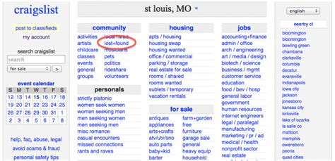 St Louis Craigslist Free Stuff