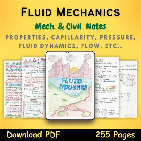 Fluid Mechanics Notes Fm Color Handwritten Notes Pdf