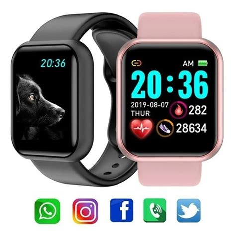 Rel Gio Smartwatch Android Ios Inteligente D Bluetooth Nfe Frete Gr Tis