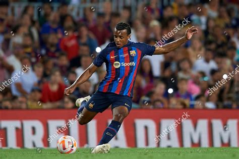 Jules Kounde Barcelona Shooting Goal During Editorial Stock Photo