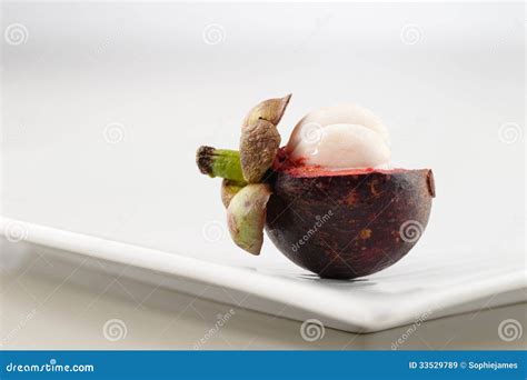 Mangosteen is a Fruit Popular in Thailand, Malaysia and Indonesia Stock ...