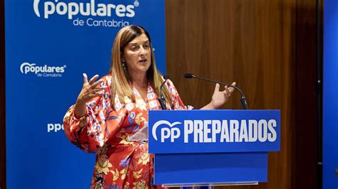 Buruaga Optar A La Reelecci N Como Presidenta Del Pp De Cantabria Me