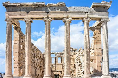 Parthenon Yunani Akropolis Athena Yunani Kuno Arsitektur Monumen