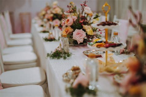 A Table with Centerpieces · Free Stock Photo