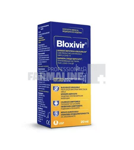 Bloxivir Gel Oral Spray 20 Ml La Pret Mic Pfarma Ro