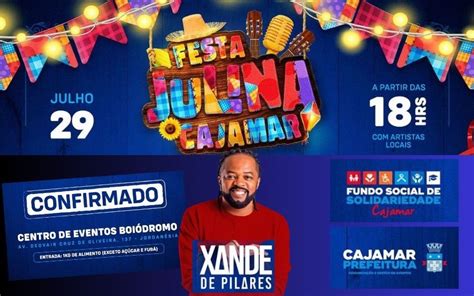 Festa Julina De Cajamar Xande De Pilares Mais Uma Atra O Confirmada