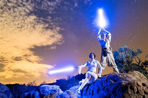 Photographing Epic Star Wars Lightsaber Battles Lonely Speck