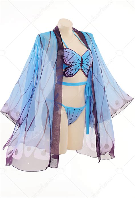 Women Two Piece Swimsuit Butterfly Bikini Set With Cover Up Top Quality Swimwear For Sale