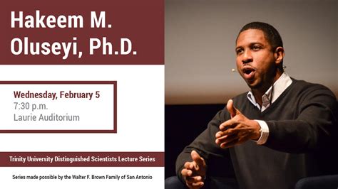 Hakeem Oluseyi to Speak at 2020 Distinguished Scientists Lecture ...