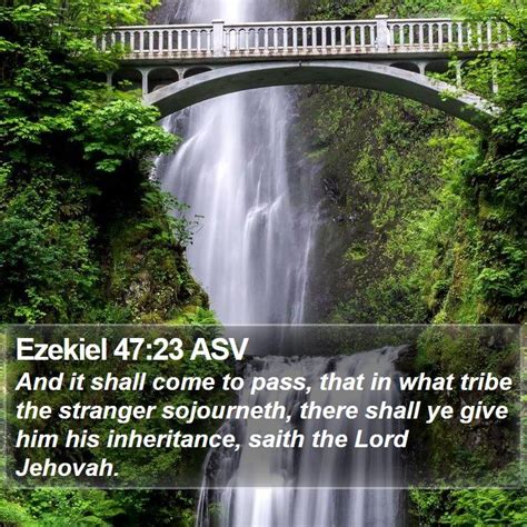 Ezekiel 47 Scripture Images - Ezekiel Chapter 47 ASV Bible Verse Pictures