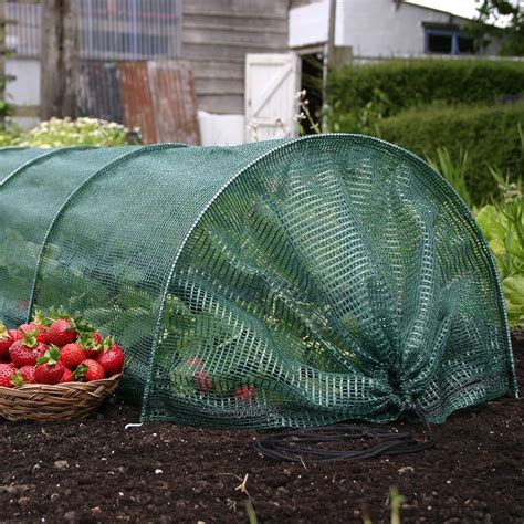 Large 3m Net Garden Cloche Long Tunnel Plant Cover Protection Muddy Hands