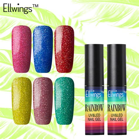 Ellwings Pcs Ml Colorful Neon Nail Gel Uv Gel Varnish Soak Off Led