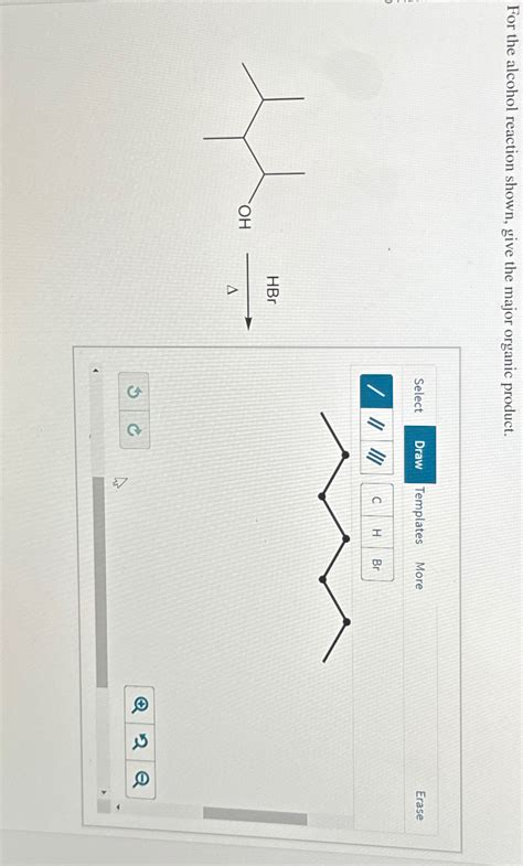 Solved For the alcohol reaction shown, give the major | Chegg.com