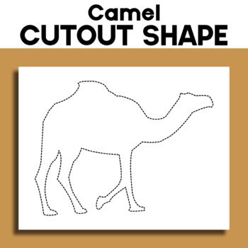 Camel - Cutout Shape - Printable by structureofdreams | TPT