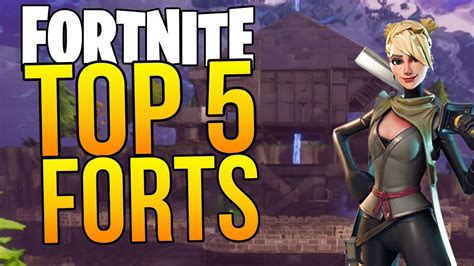 Top 5 Best Forts In Fortnite Fortnite Top 5 Bases Youtube