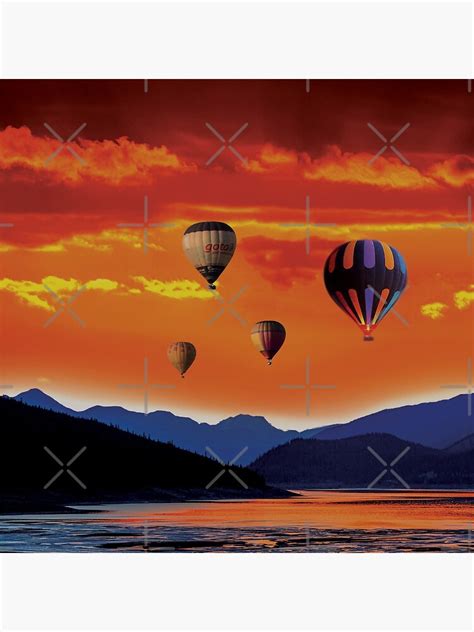 Hot Air Balloon Parade Poster For Sale By Print Et Al Redbubble