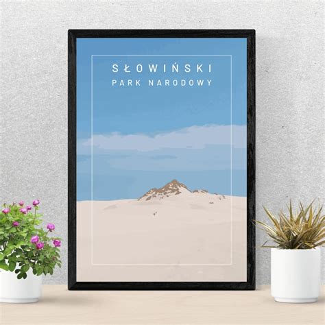 Plakat S Owi Ski Park Narodowy Wydmy Nad Ba Tykiem