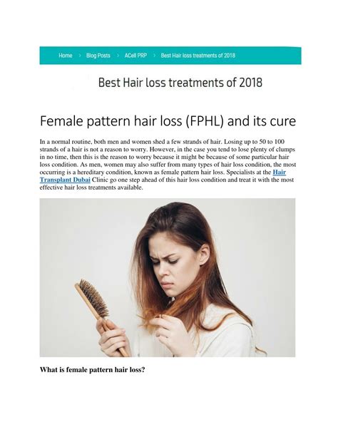 Ppt Female Pattern Hair Loss Fphl And Its Cure Powerpoint