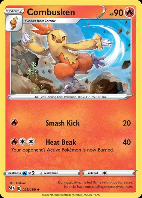 Combusken Swsh3 23 Pokémon Card Database Pokemoncard