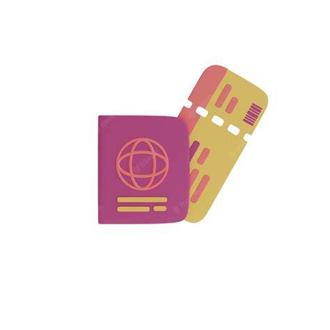 Premium Photo 3d Render Of Passports And Tickets Tourism And Travel